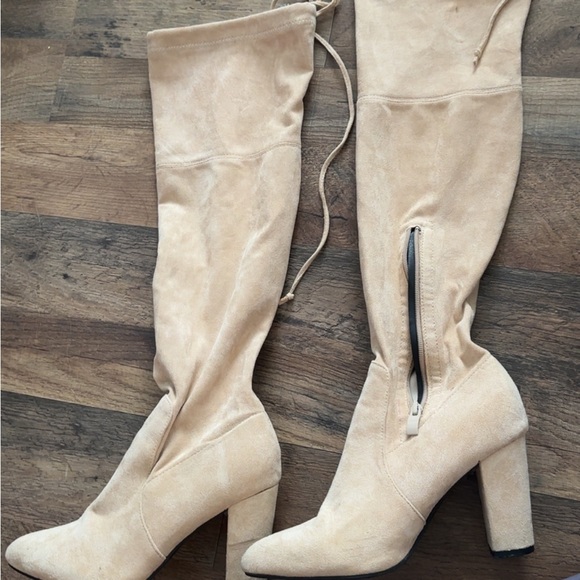Shoes - Elegant Tan Knee-High Women's Boots